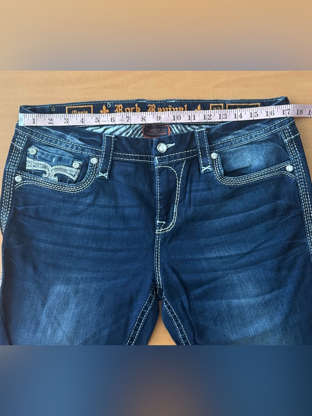 Rock Revival Women's Dark Indigo Boot Cut Jeans “Monje” - Picture 9 of 9